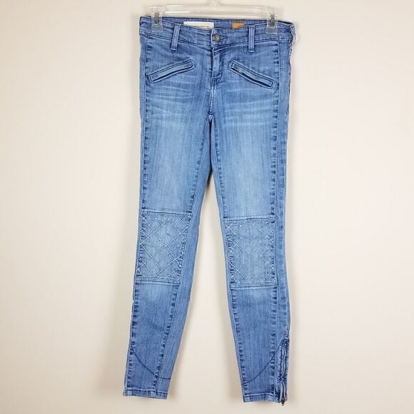 Pilcro and The Letterpress Anthropologie Skinny Cropped Jeans Size 26 - Picture 1 of 10